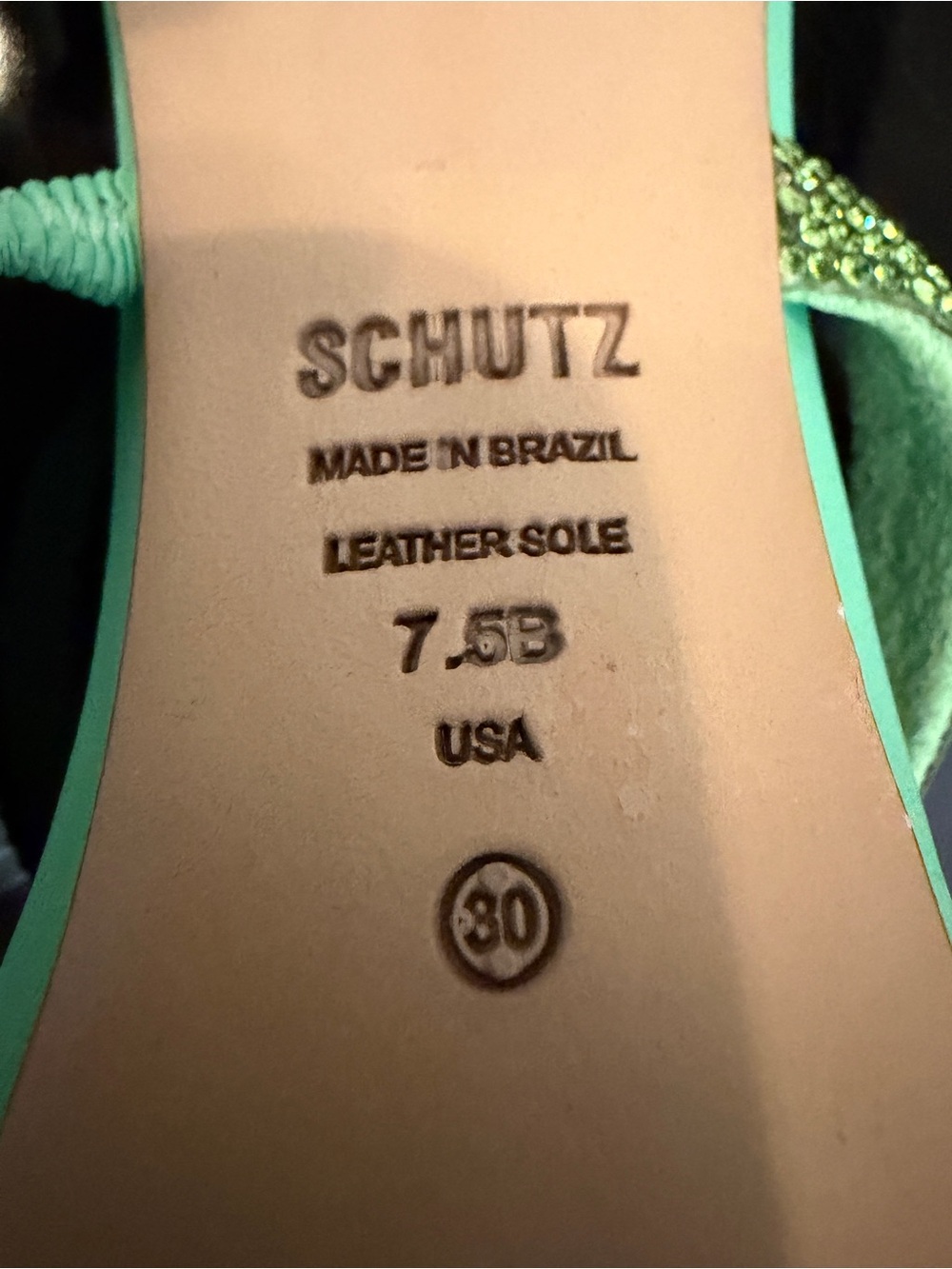 Schultz Talia Crystal Slide Heeled Sandals - Picture 7 of 8